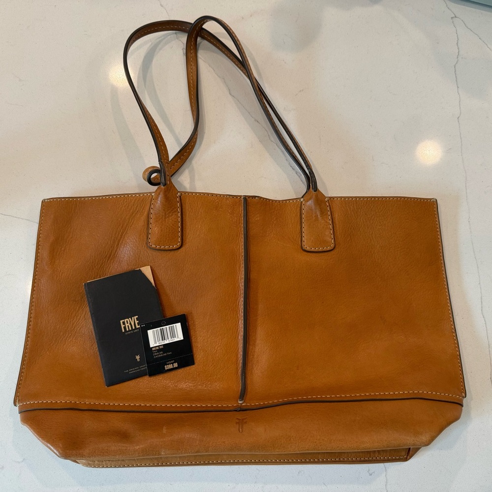 Frye Cognac Leather Tote